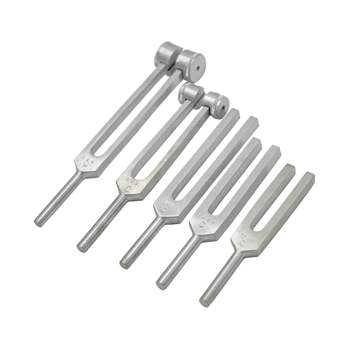 ست دیاپازون پزشکی آلومینیومی (فرکانسهای 128Hz الی 2048Hz) ست دیاپازون پزشکی آلومینیومی (فرکانسهای 128Hz الی 2048Hz)