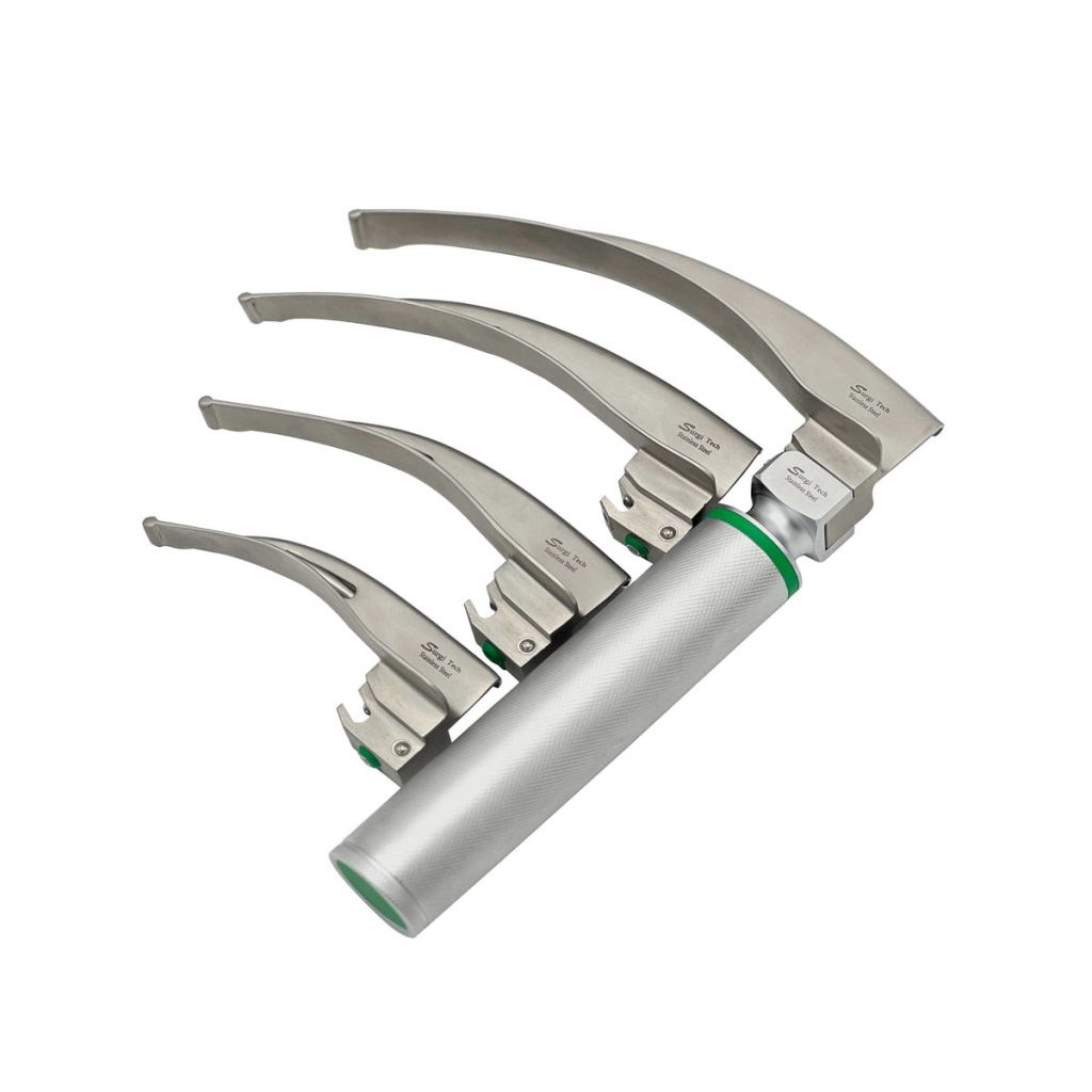 لارنگوسکوپ فایبر اپتیک بزرگسال 4 تیغه Surgi Tech مدل ST-FO4